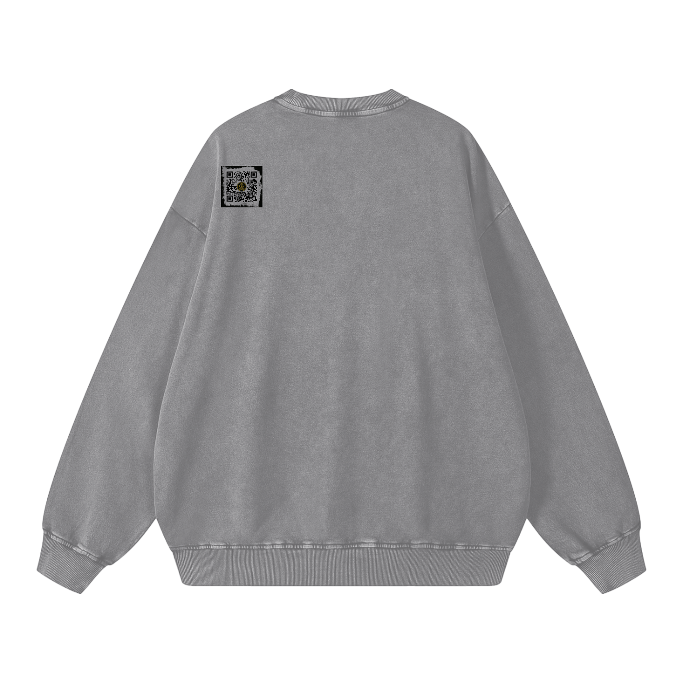 Gilded Streets — Acid Wash Oversize Sweatshirt