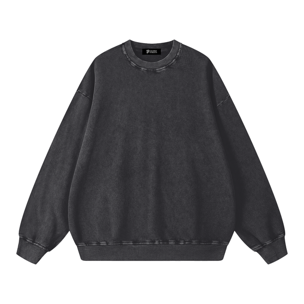 Gilded Streets — Acid Wash Oversize Sweatshirt