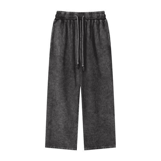 Gilded Streets (Rear Logo) - Acid Wash Straight Leg Pants