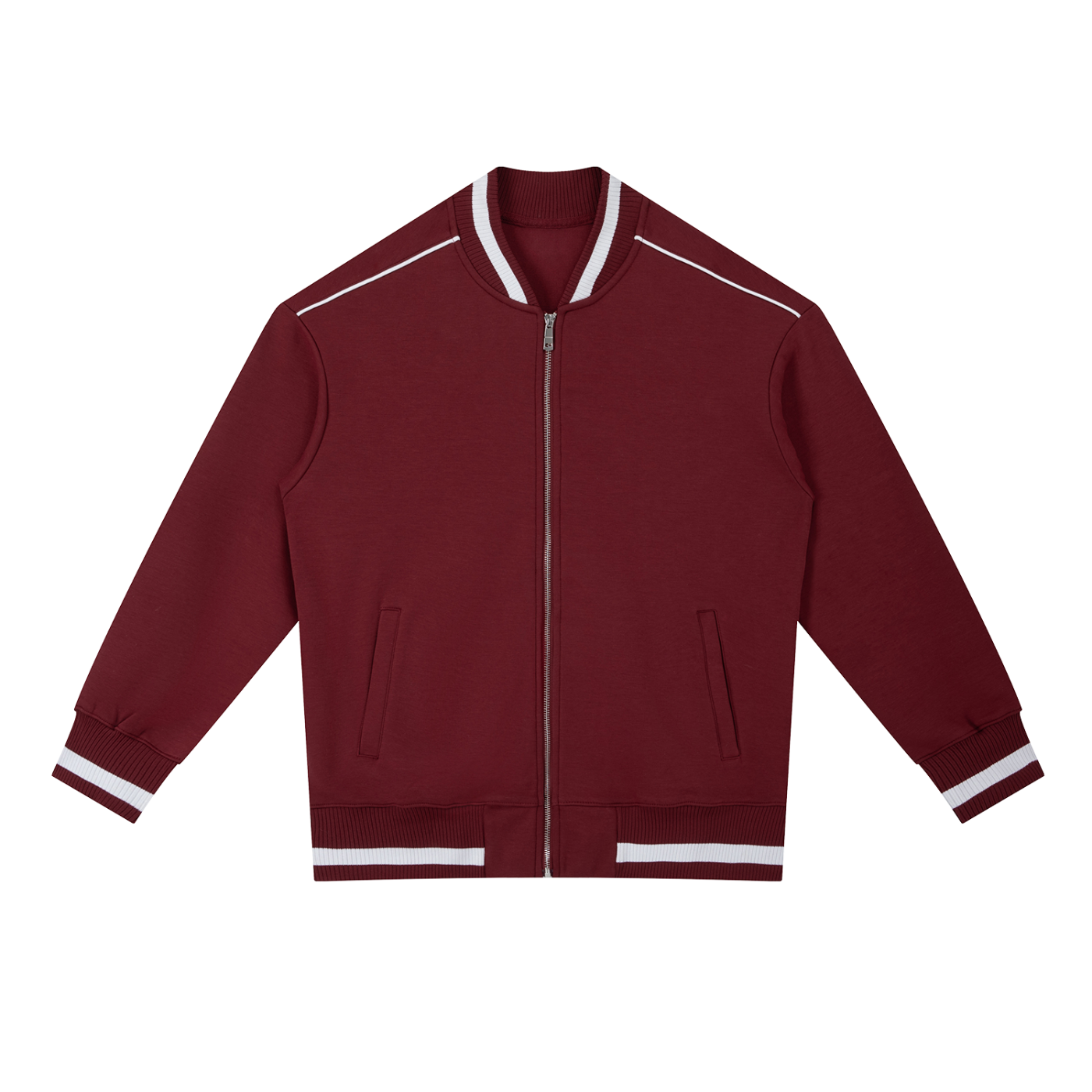 Gilded Streets — Contrast Piping Bomber Jacket