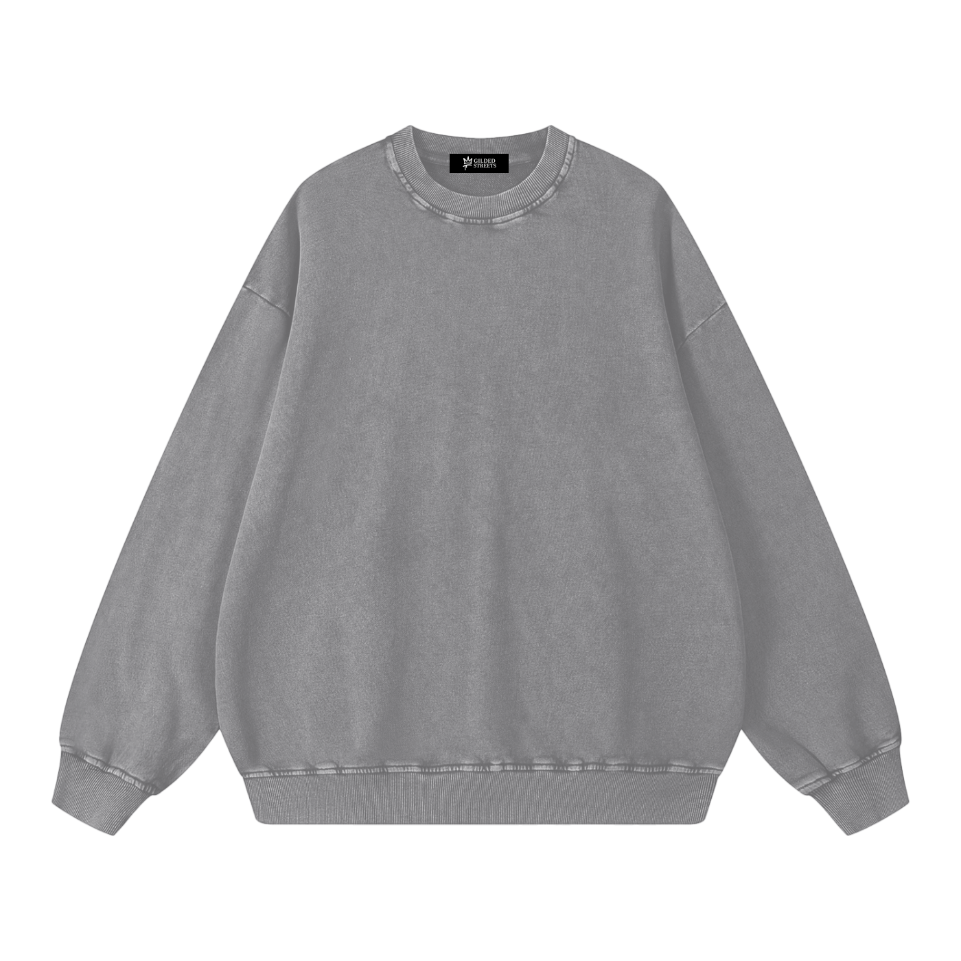 Gilded Streets — Acid Wash Oversize Sweatshirt