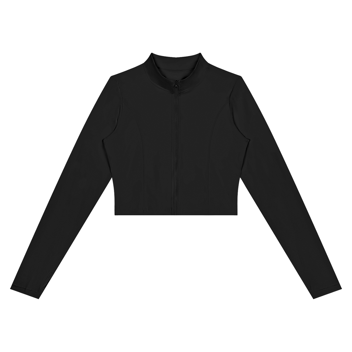 Mock Neck Crop Jacket