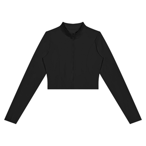 Mock Neck Crop Jacket