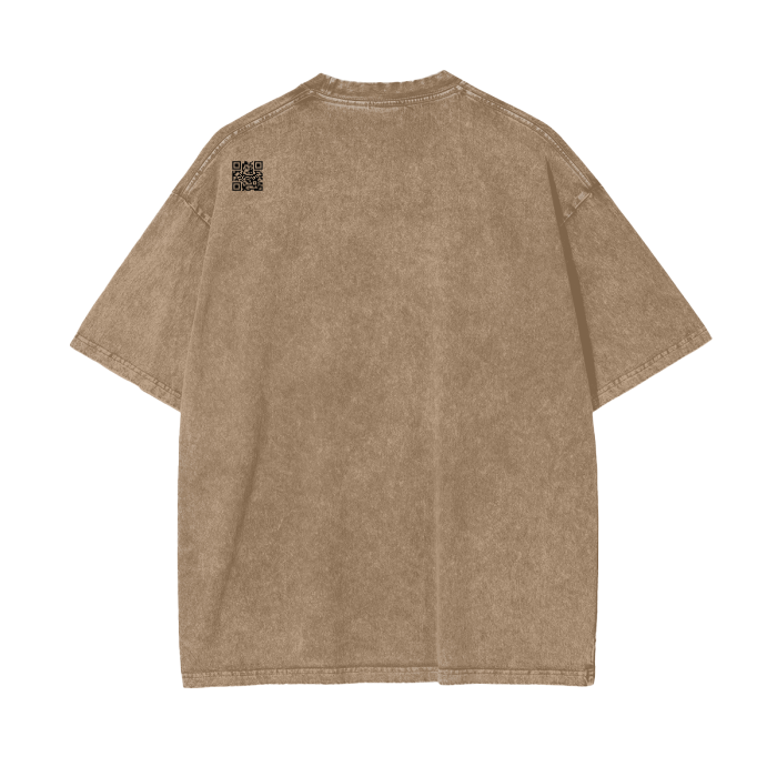 2Pac - United We Stand, Divided We Fall Acid Wash Oversize T-Shirt by Gilded Streets™