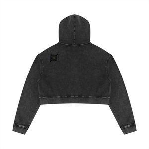 Mineral Wash Crop Hoodie