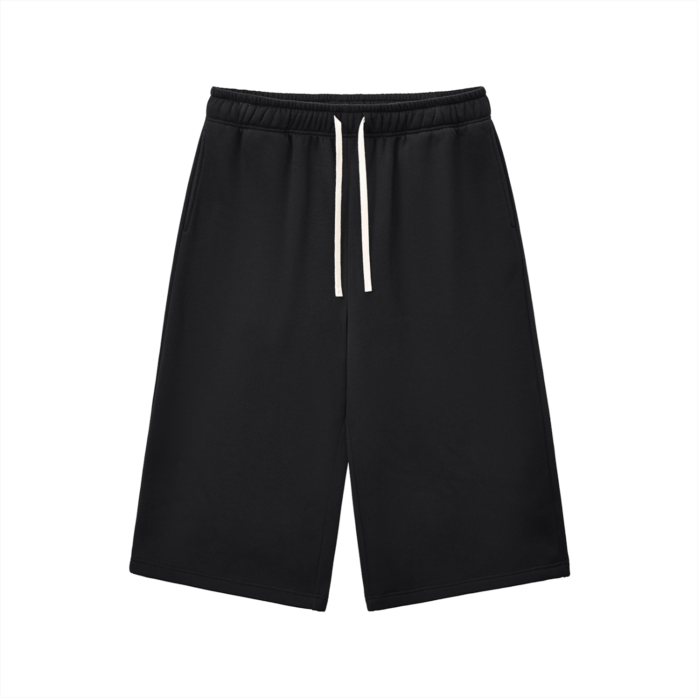 Gilded Streets — Relaxed Drawstring Three-Quarter Sweatpant