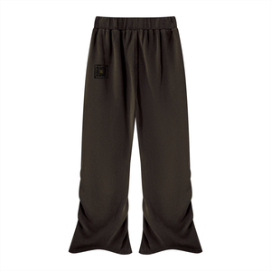 Vintage Wash Ruched Flare Sweatpant