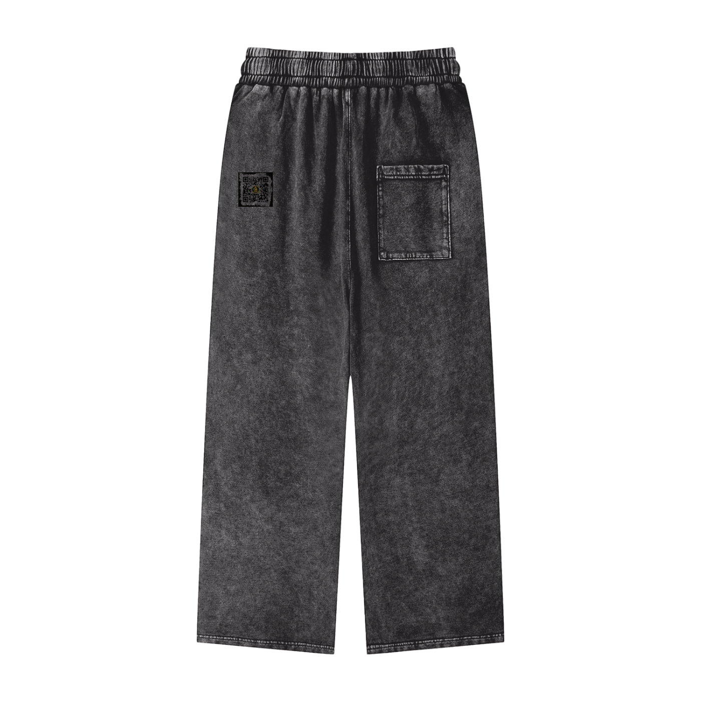 Gilded Streets (Rear Logo) - Acid Wash Straight Leg Pants