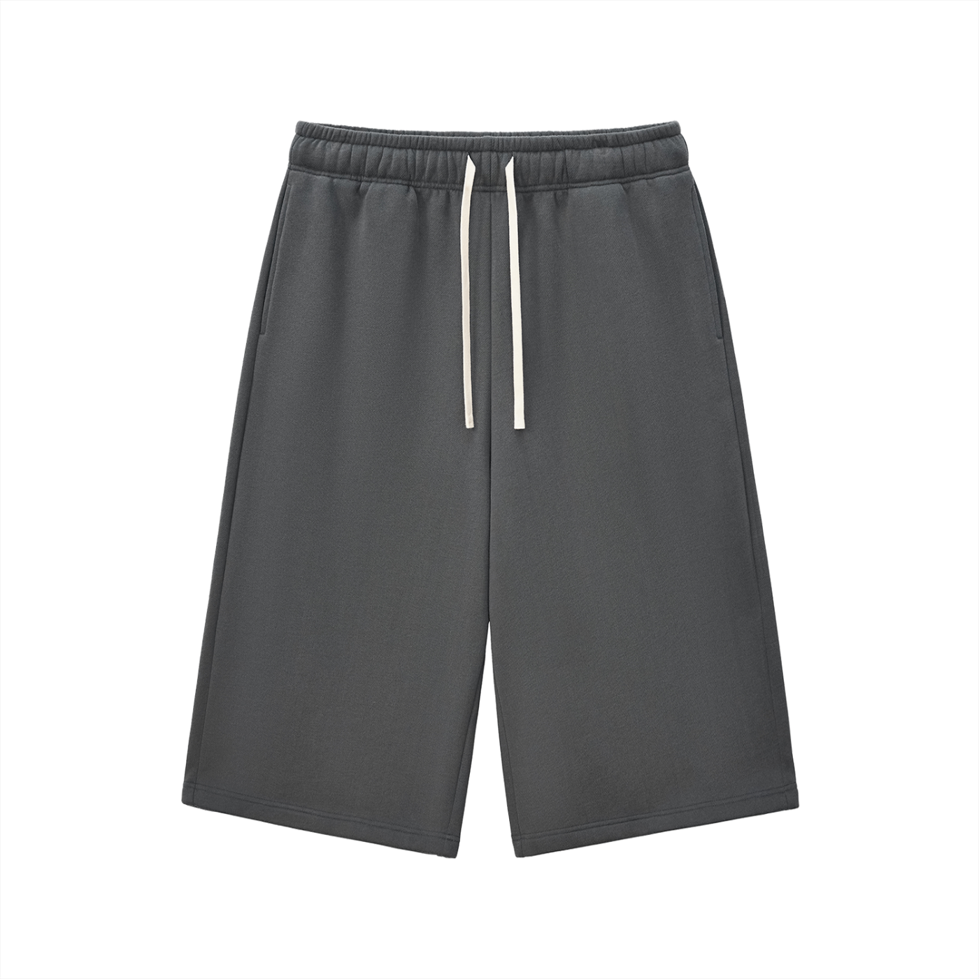 Gilded Streets — Relaxed Drawstring Three-Quarter Sweatpant