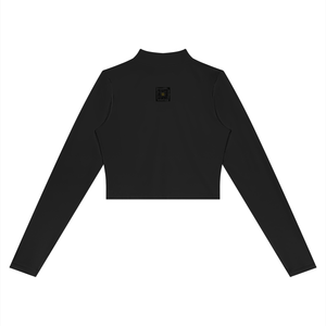 Mock Neck Crop Jacket