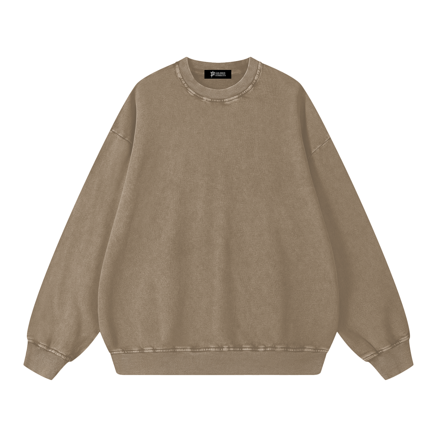 Gilded Streets — Acid Wash Oversize Sweatshirt