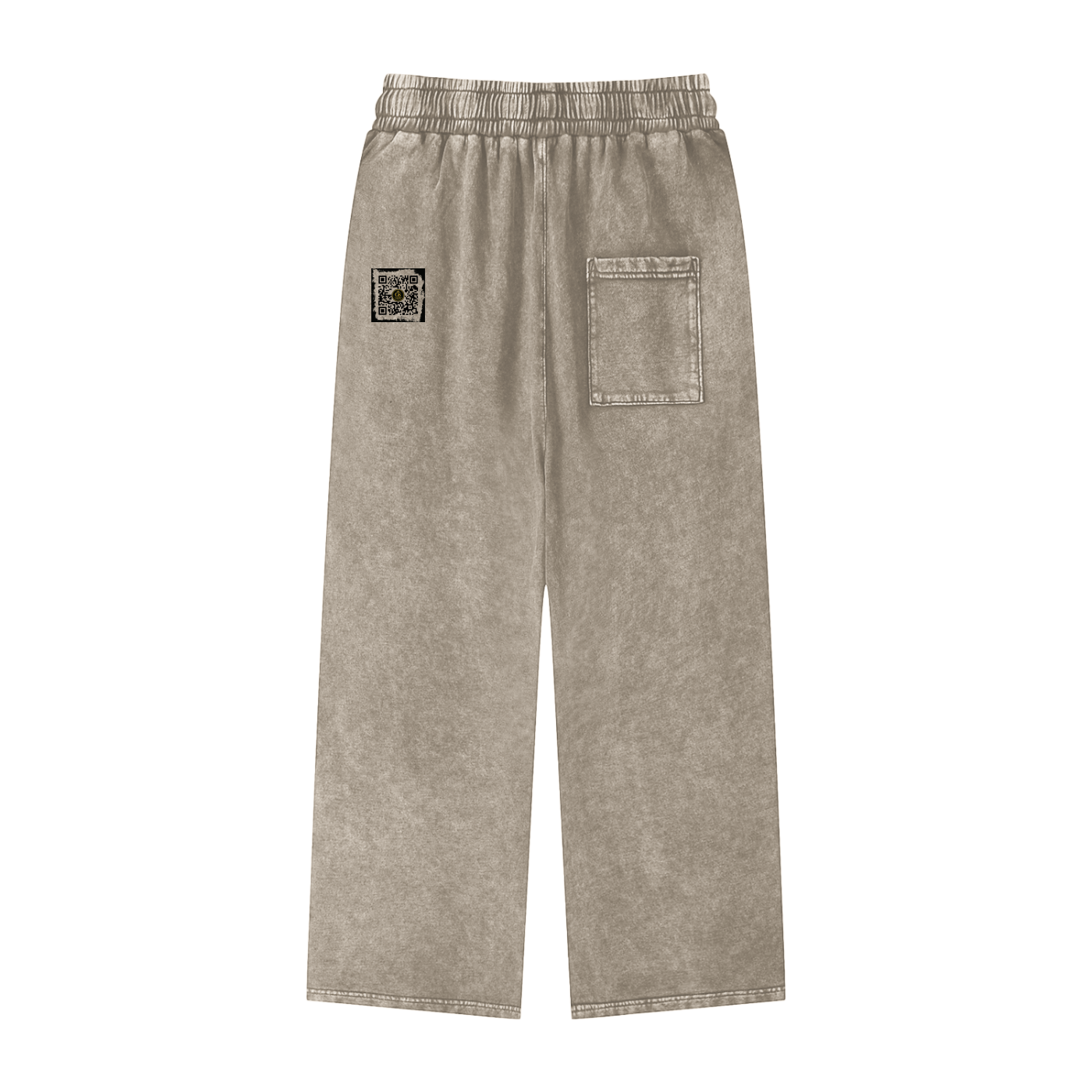 Gilded Streets (Rear Logo) - Acid Wash Straight Leg Pants