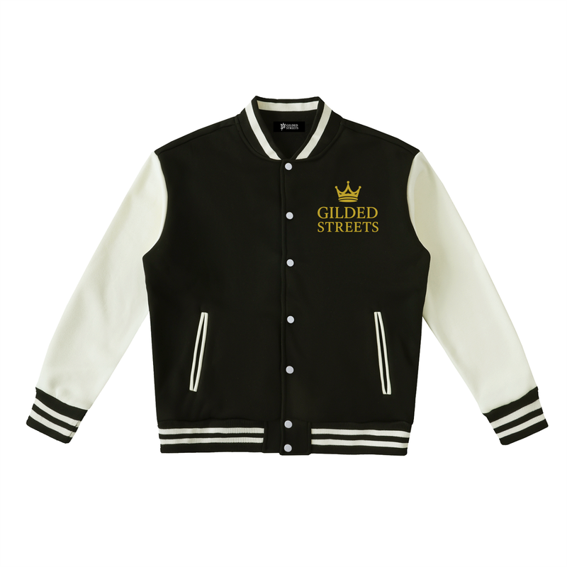 Gilded Streets — Fleeced Varsity Jacket