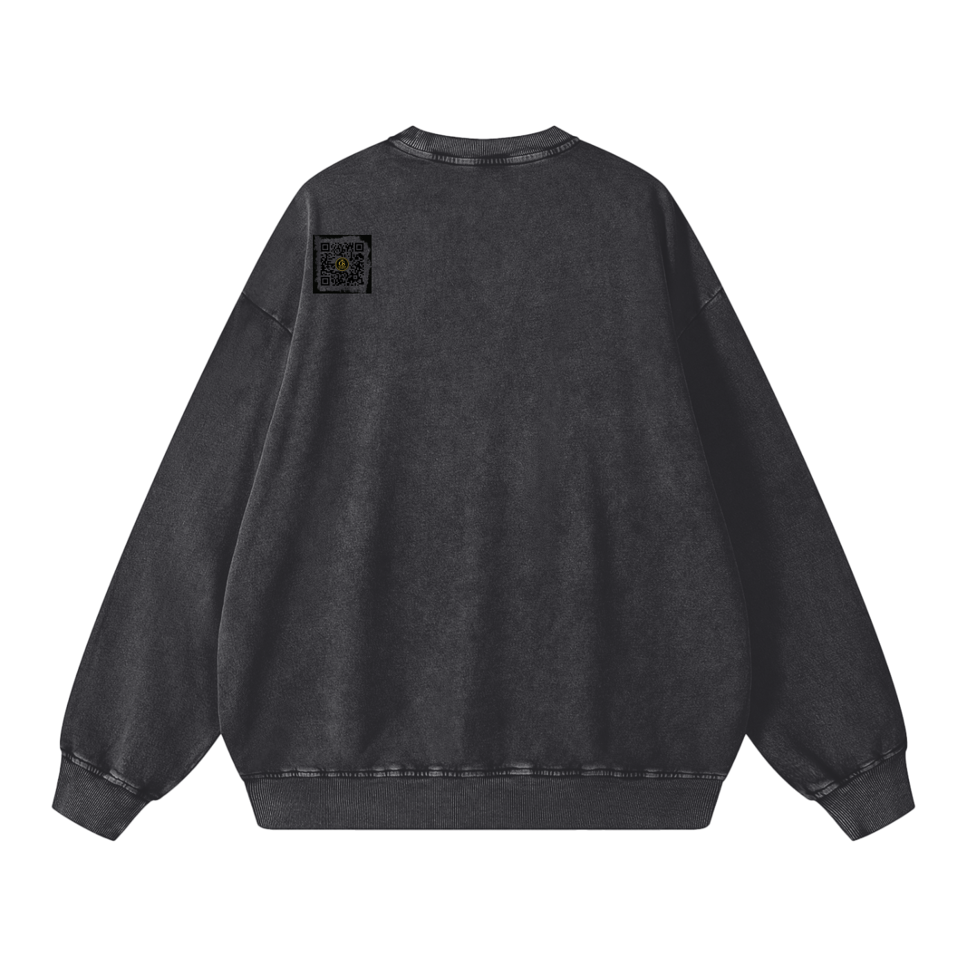 Gilded Streets — Acid Wash Oversize Sweatshirt