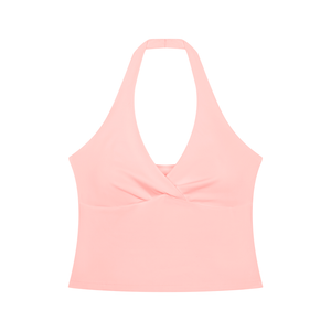 Ruched Halter Tank