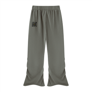 Vintage Wash Ruched Flare Sweatpant