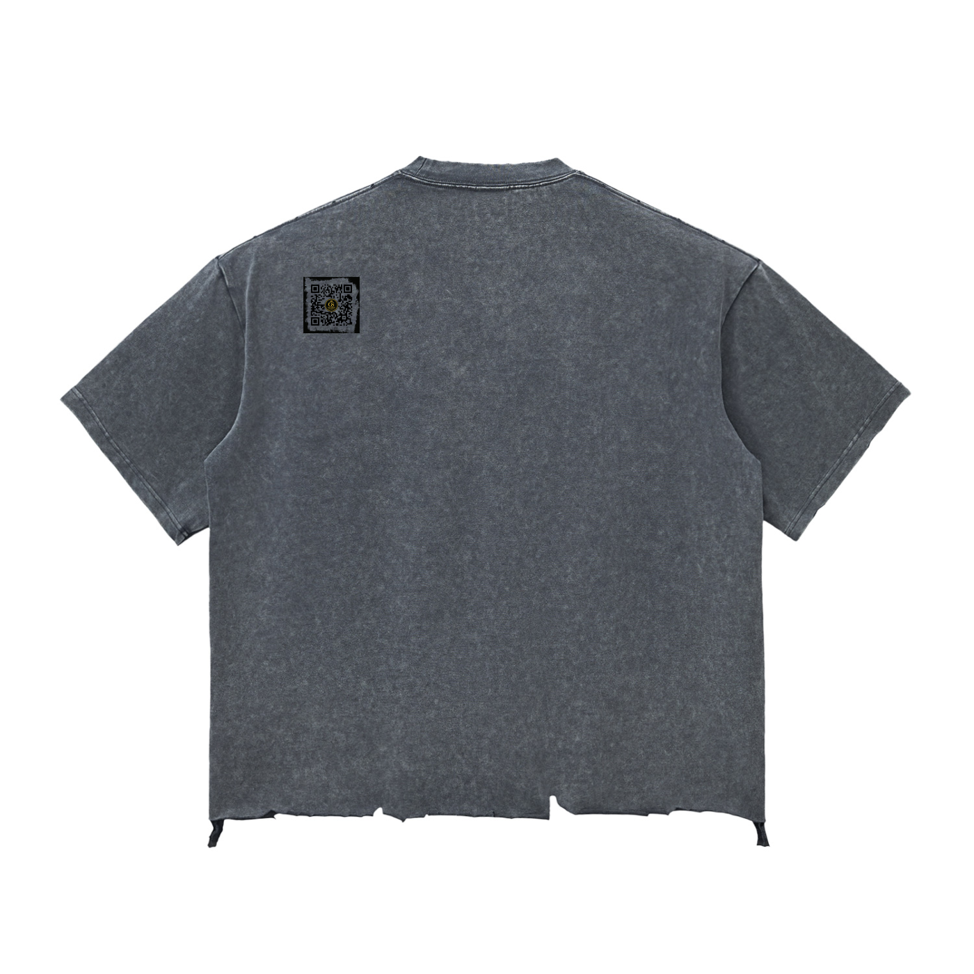 Gilded Streets - Snow Wash Raw-Hem Boxy T-shirt