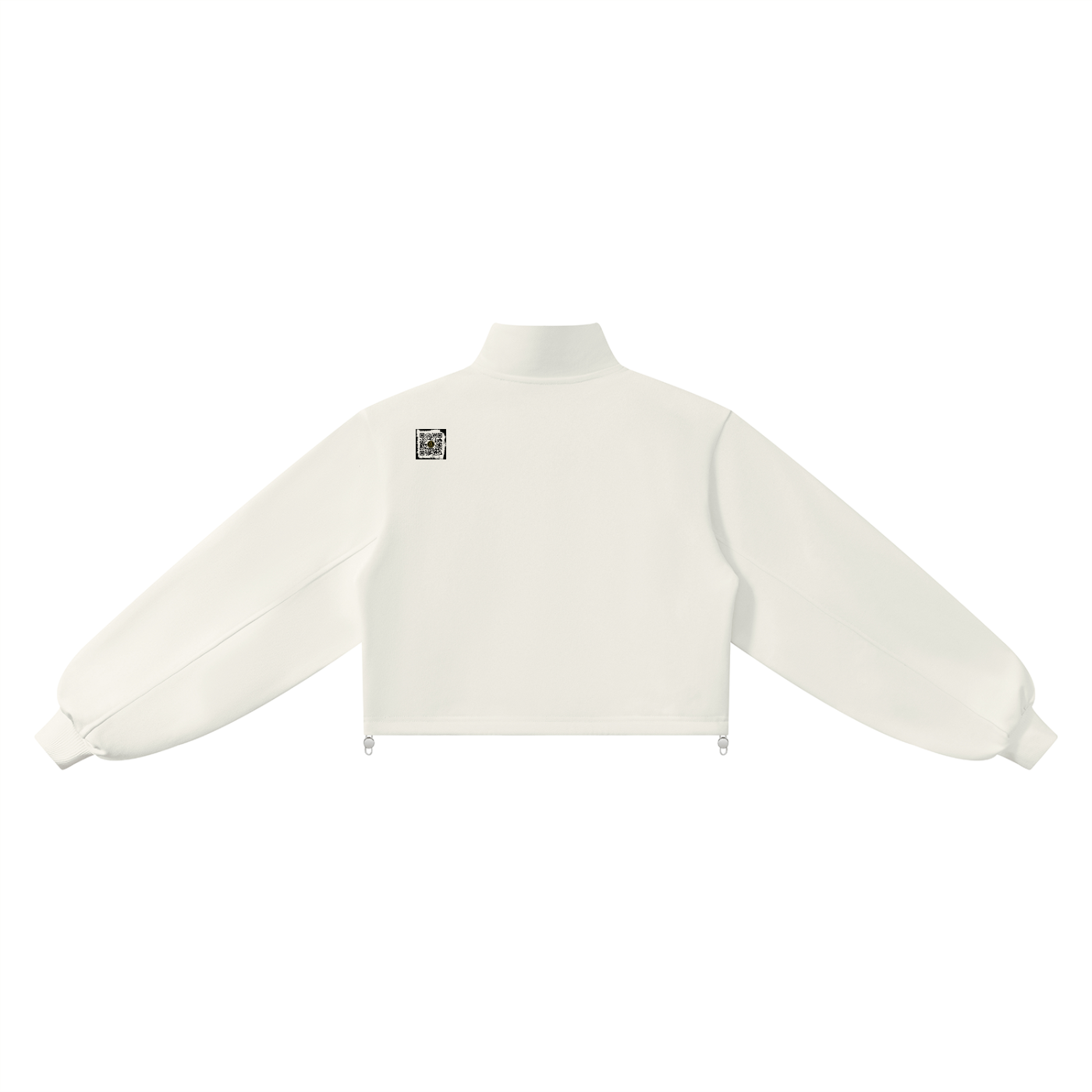 Gilded Streets — Mock-Neck Quarter-Zip Sweatshirt