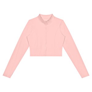 Mock Neck Crop Jacket