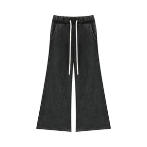 Mineral Wash Flared Leg Sweatpant