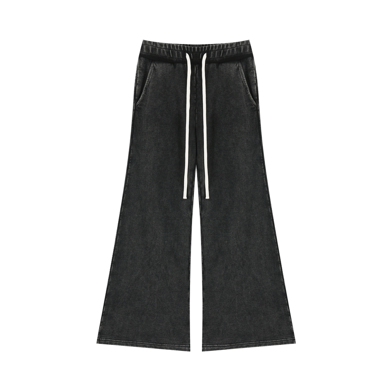 Mineral Wash Flared Leg Sweatpant