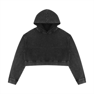 Mineral Wash Crop Hoodie
