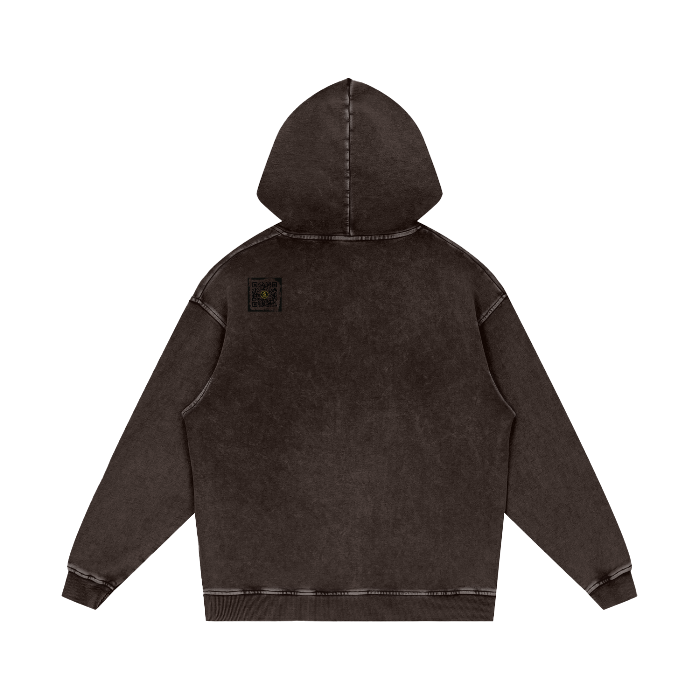 Gilded Streets — Acid Wash Oversize Hoodie