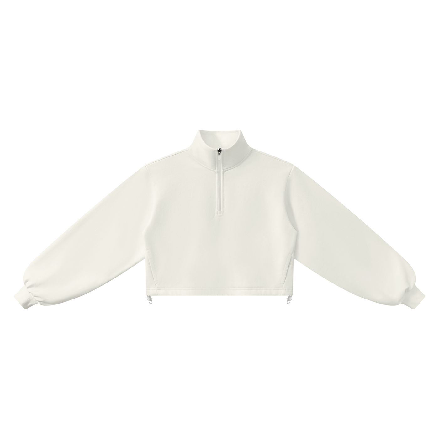 Gilded Streets — Mock-Neck Quarter-Zip Sweatshirt