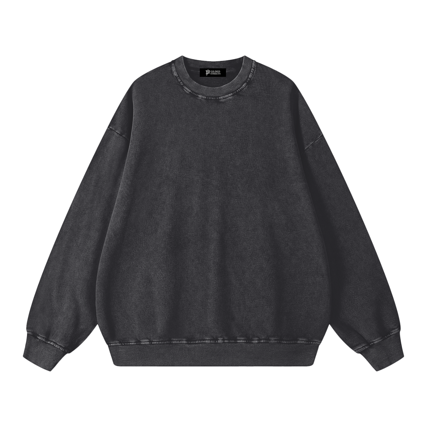 Gilded Streets — Acid Wash Oversize Sweatshirt