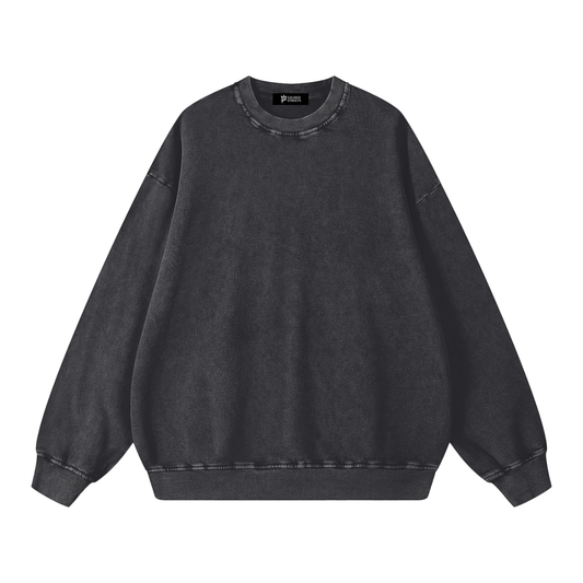 Gilded Streets — Acid Wash Oversize Sweatshirt
