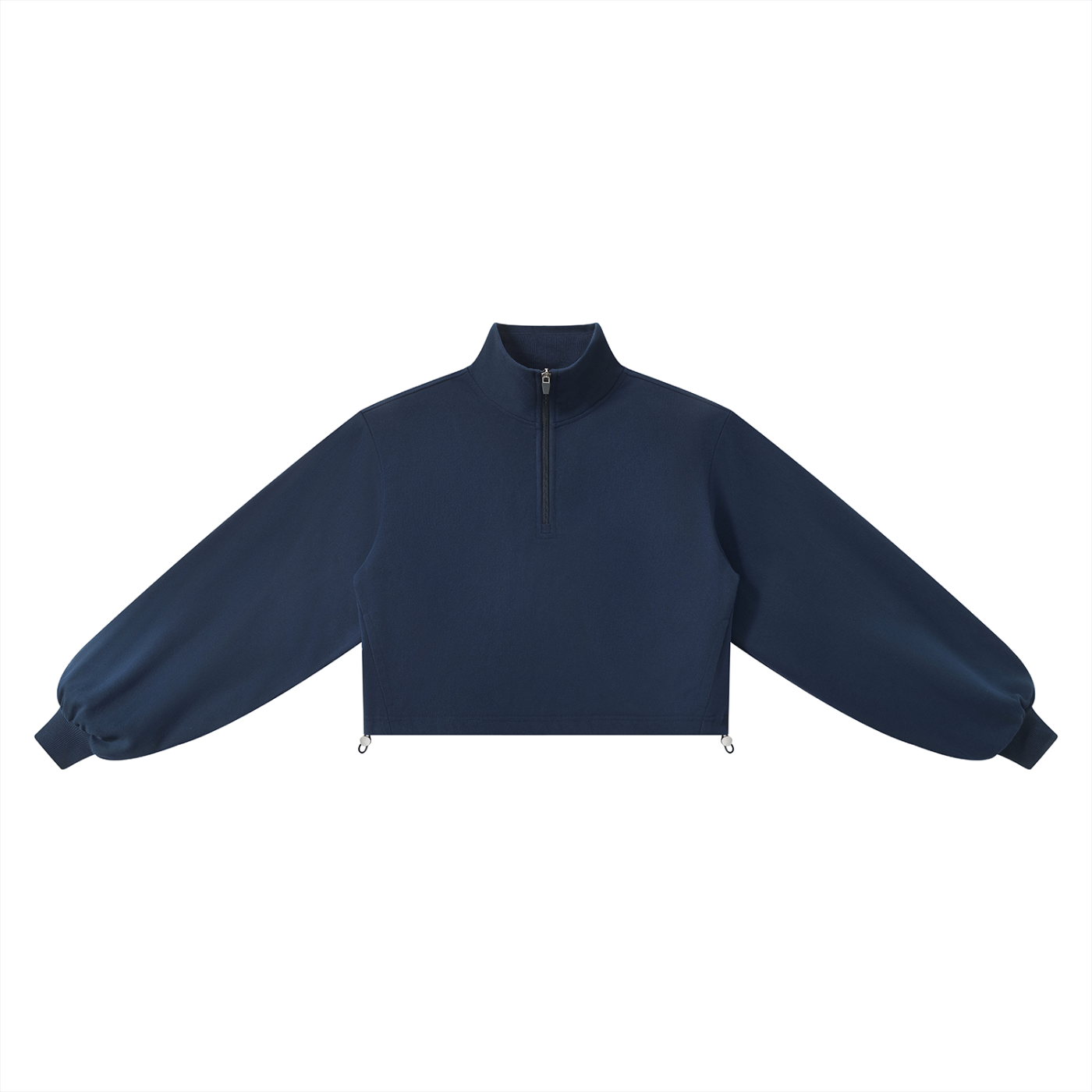 Gilded Streets — Mock-Neck Quarter-Zip Sweatshirt