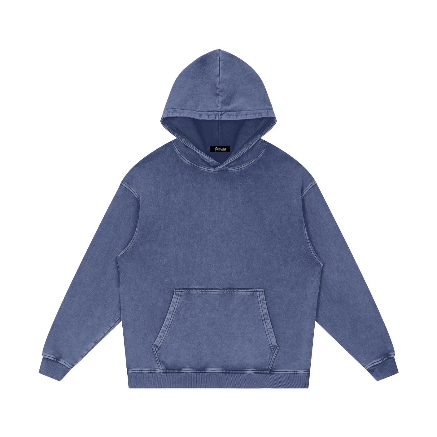 Gilded Streets — Acid Wash Oversize Hoodie