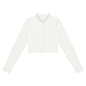 Mock Neck Crop Jacket