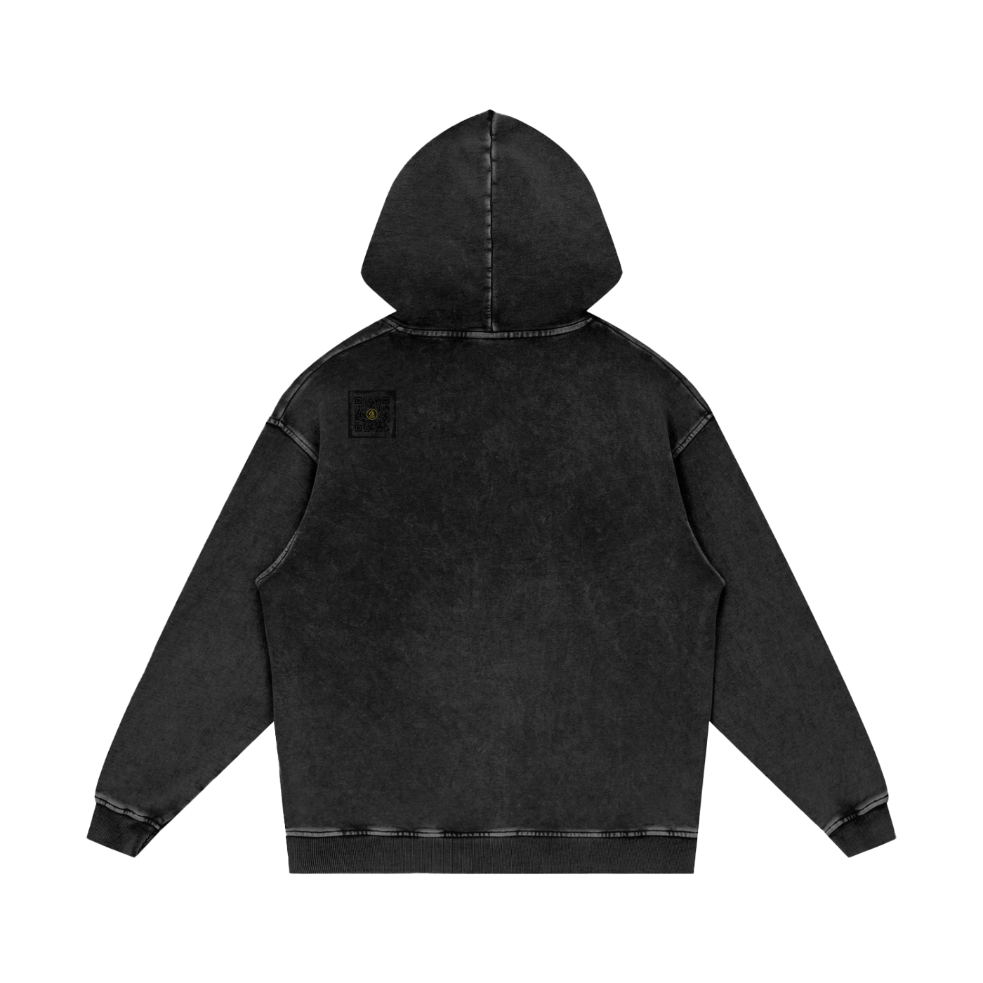 Gilded Streets — Acid Wash Oversize Hoodie