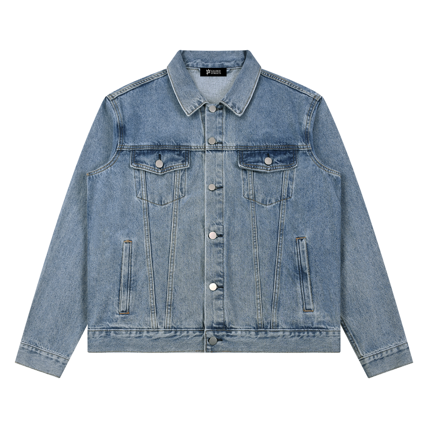 Gilded Streets — Vintage Wash Denim Jacket