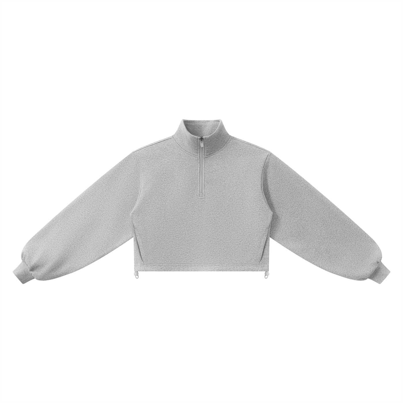 Gilded Streets — Mock-Neck Quarter-Zip Sweatshirt