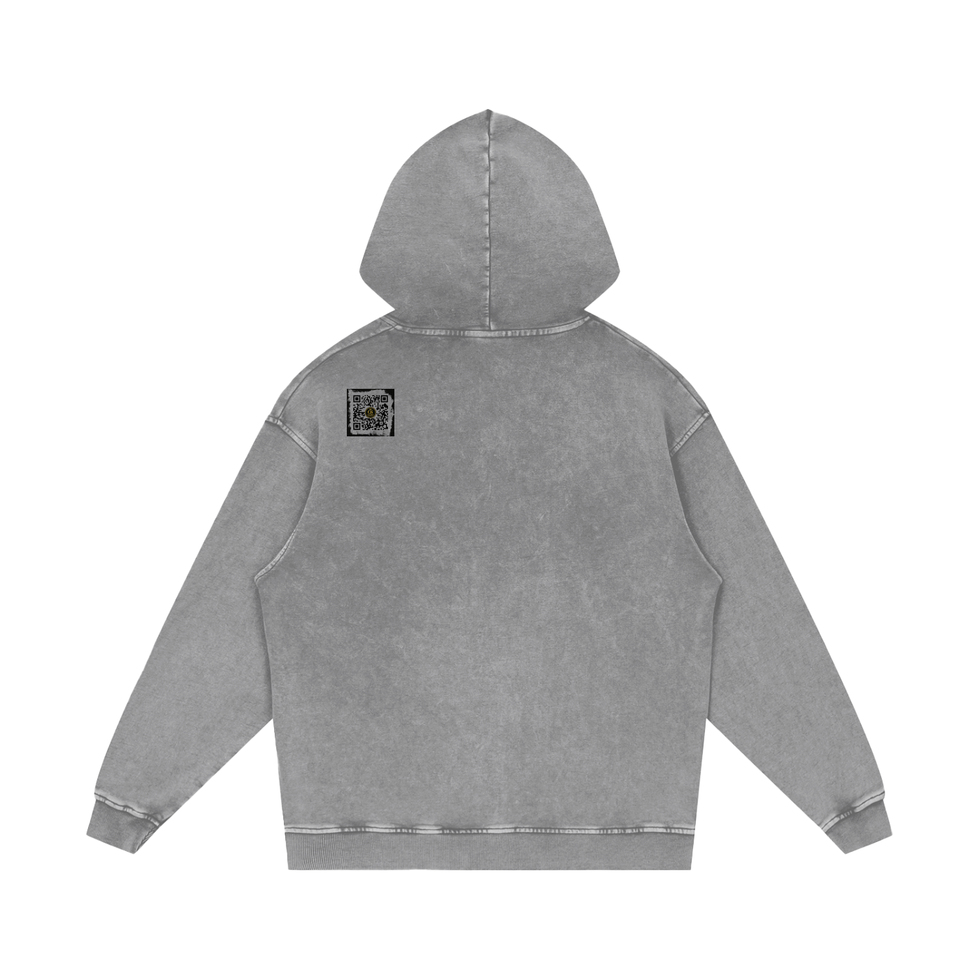 Gilded Streets — Acid Wash Oversize Hoodie