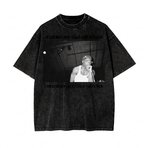 Gilded Streets x 2Pac United We Stand Acid Wash Tee — front
